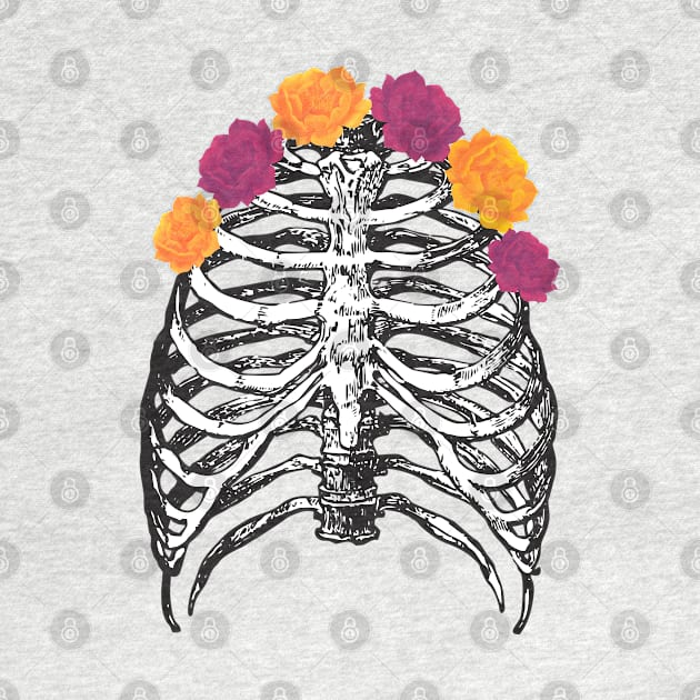 Ribcage floral design by kuallidesigns